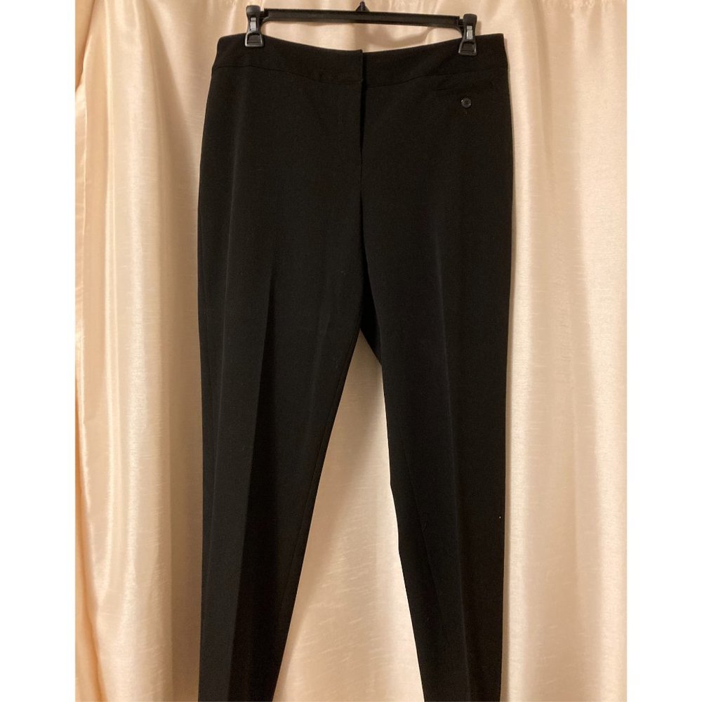 Atelier Luxe black slacks straight leg w/ pockets
